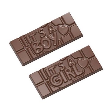 Chocolate World 45g Its A Boy/Its A Girl Tablet Mould